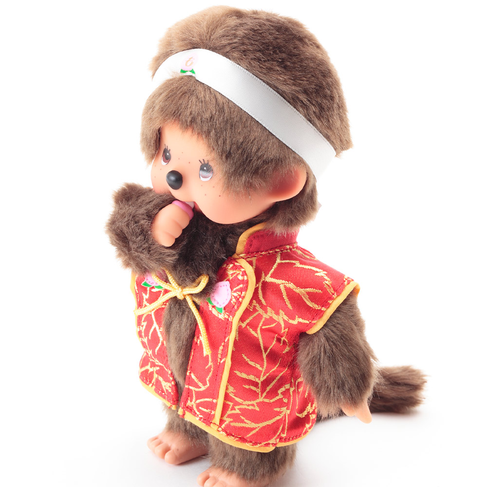[PRE-ORDER] ตุ๊กตา ม่อนชิชิ โมโมทาโร่ Size S ม่อนชิชิคุง Monchhichi Momotaro 10 x 6 x 20 cm นำเข้าจากญี่ปุ่น オリジナル 昔ばなしモンチッチ 桃太郎 IPM-3-Z-US