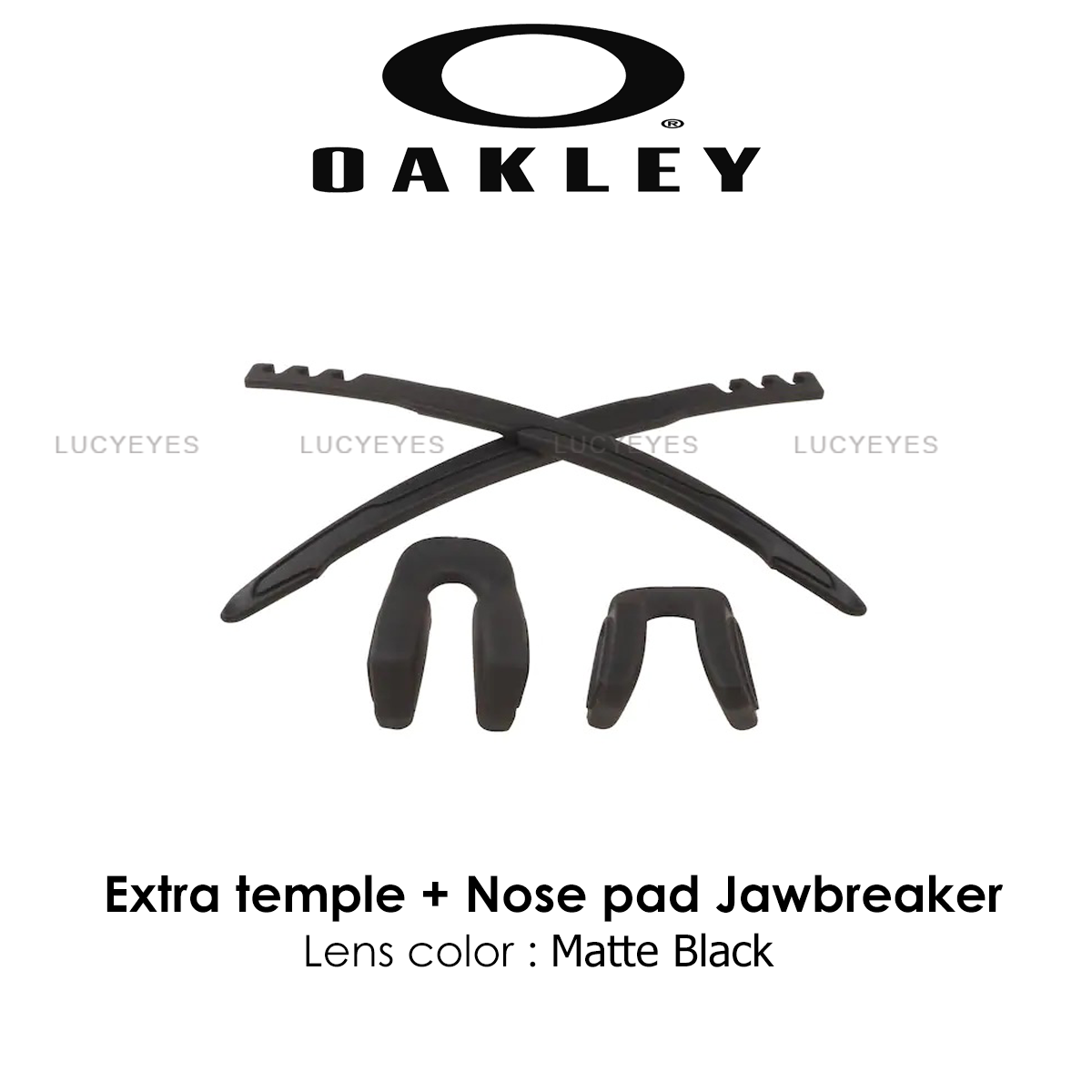 ชุดขาแว่น + แป้นจมูก OAKLEY OO9290, Jawbreaker สีดำ