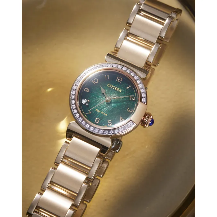 Citizen EM1123-62X นาฬิกาผู้หญิง Citizen L Mae Diamond: 40 Pcs Women's Watch