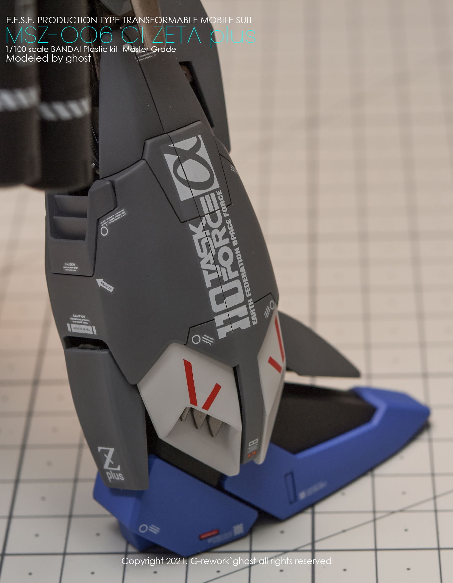 G-REWORK CUSTOM DECAL MG 1/100 ZETA PLUSE