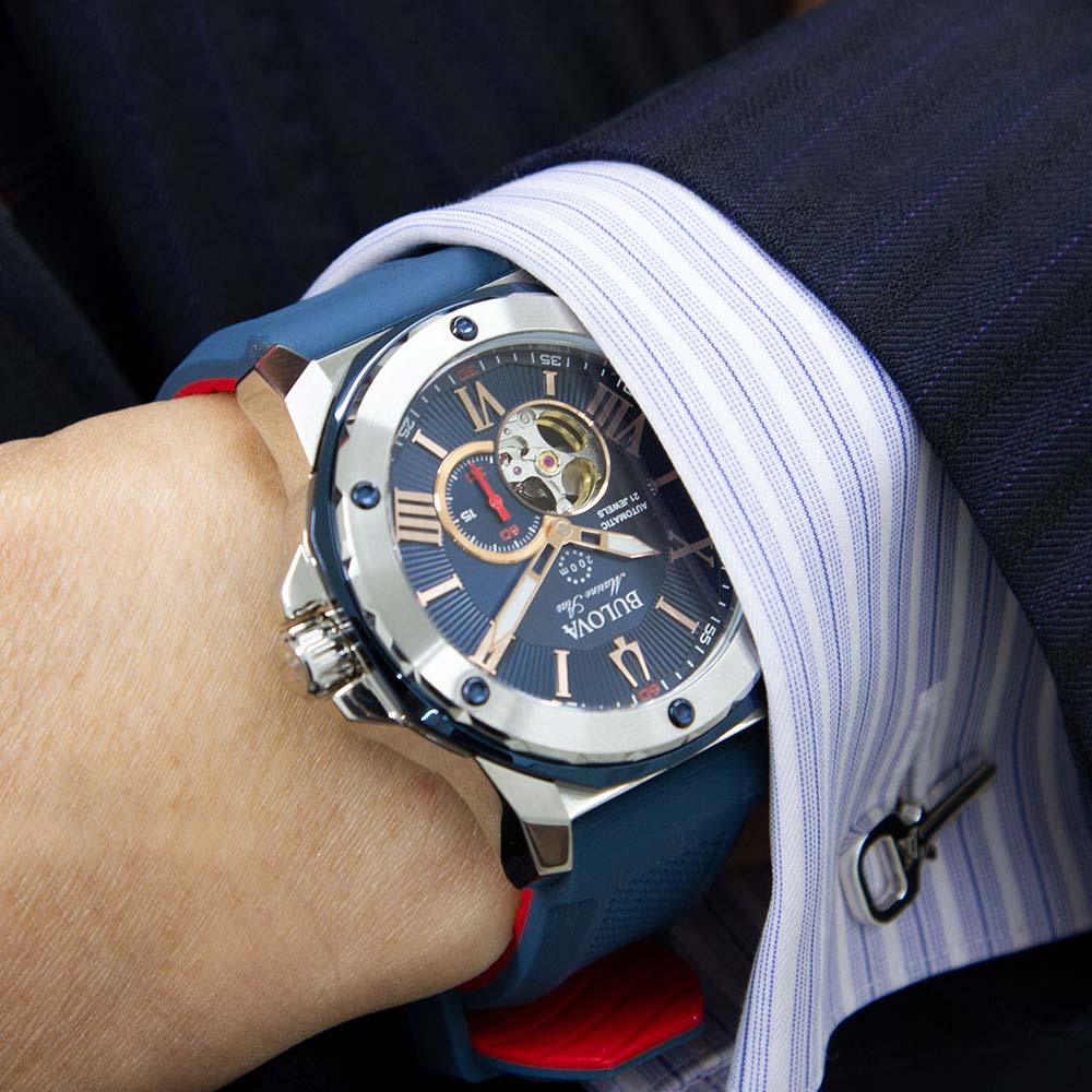 Bulova 98A282 นาฬิกาผู้ชาย Marine Star Automatic Men's Watch