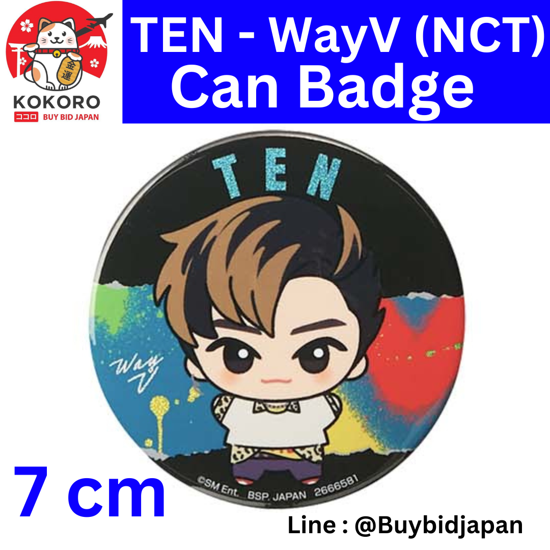 [PRE-ORDER] เข็มกลัด เตนล์ TEN WayV Size 7 cm จาก BANDAI SPIRIT นำเข้าจากญี่ปุ่น NCT Chibigurumi Glitter Can Badge NCT ちびぐるみグリッター缶バッジvol.1