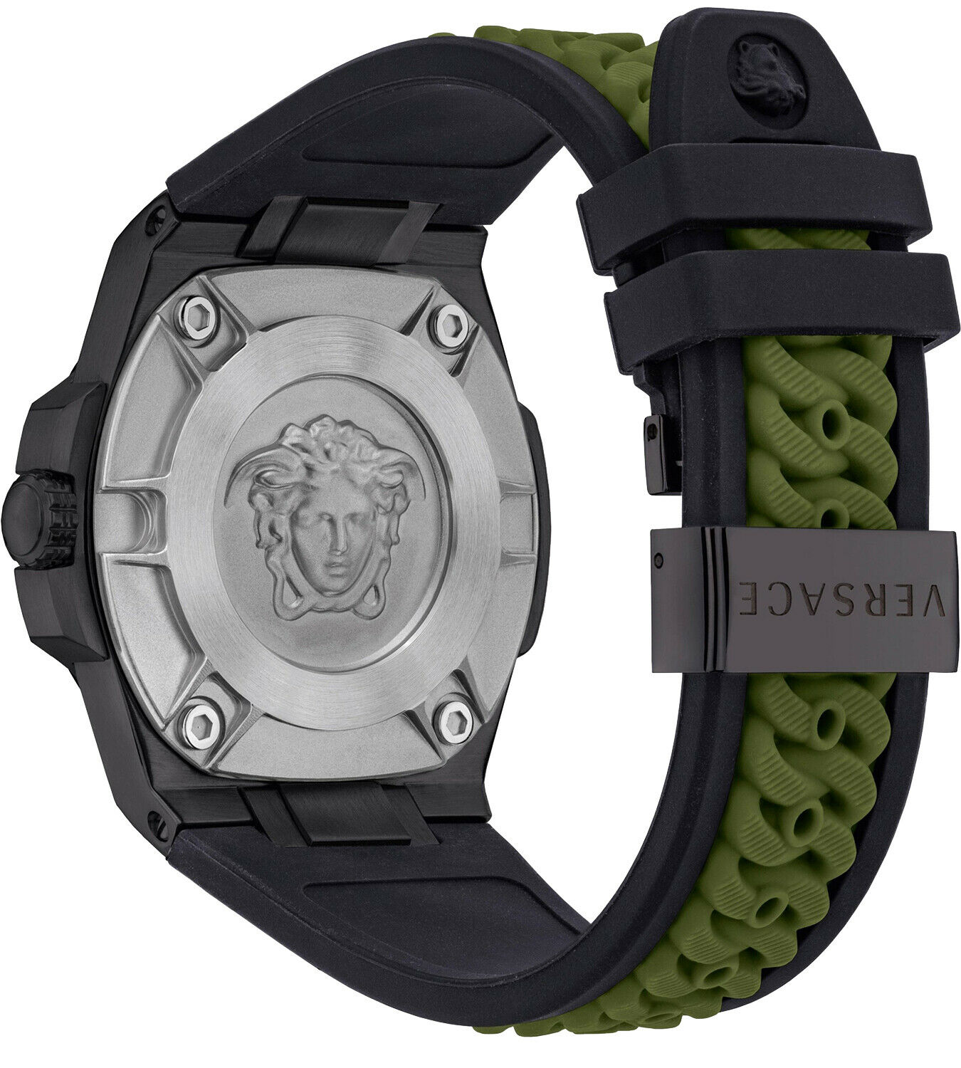 Versace VEDY00419 นาฬิกาผู้ชาย Chain Reaction Quartz Swiss Made Men's Watch