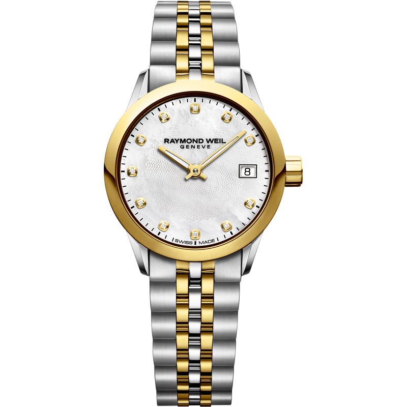 Raymond Weil 5626-STP-97081 นาฬิกาผู้หญิง Freelancer Two Tone Diamond Quartz Women's Watch