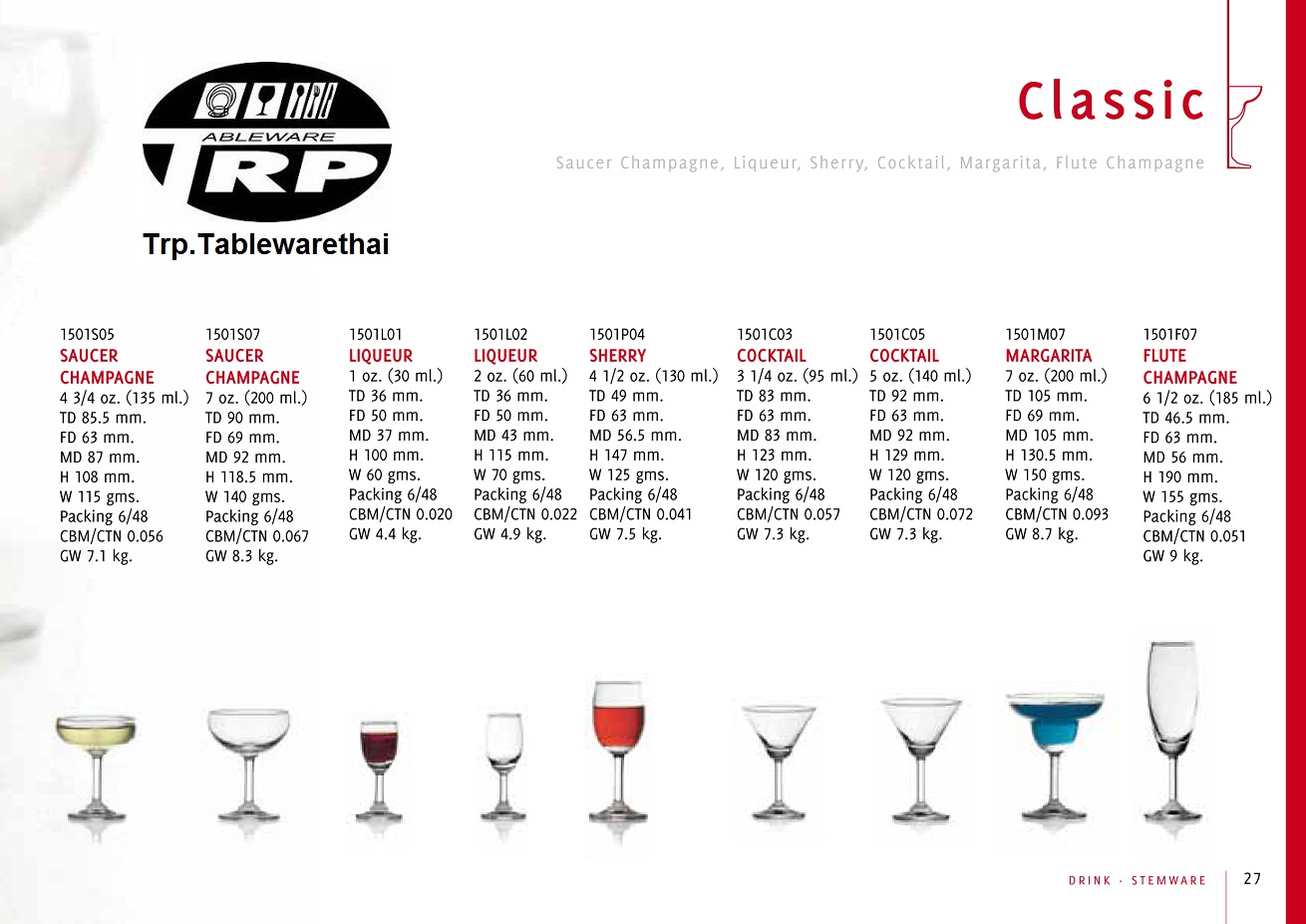 แก้วบรั่นดี,แก้วเหล้า,Brandy Glass,รุ่น 1501X12,Classic,ความจุ 12 oz.340 ml,กว้าง 86 mm.สูง 124 mm,แพ็ค 6/48 ใบ/ลัง Glassware,Thai โดย Trp.Tablewarethai / ทีอาร์พี.เทเบิ้ลแวร์ไทย Tel.089-8912327