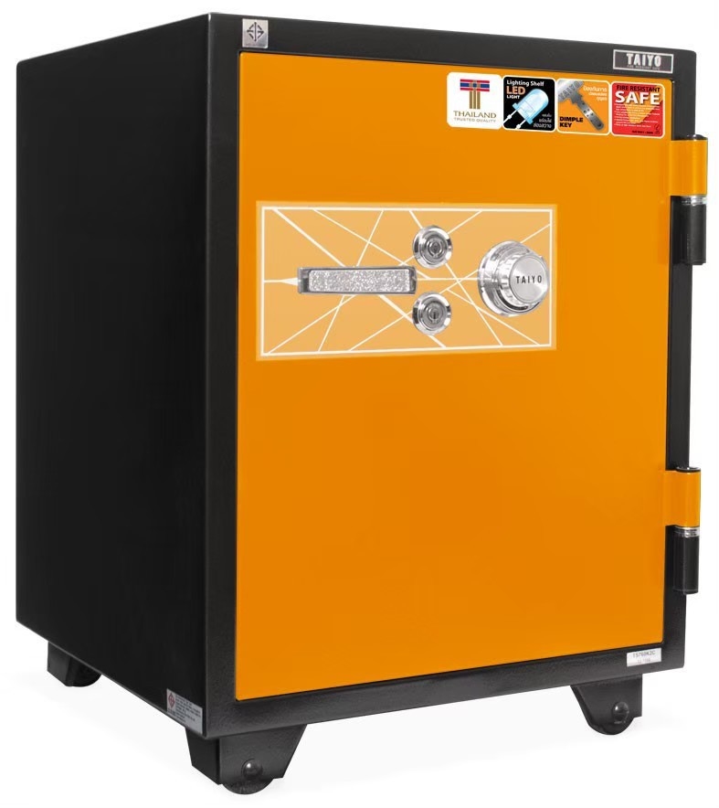 ตู้เซฟนิรภัยรุ่นพิเศษหน้ากากสี TAIYO TS-760 K2C 150Kg