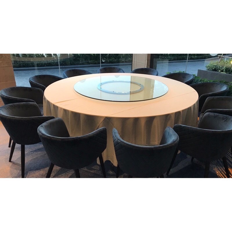 จานหมุน เลซี ซูซัน Lazy Susan 懒惰的苏珊 旋转底座 食品转盘 จานหมุนโต๊ะทานข้าว,จานหมุนโต๊ะจีน,จานหมุนโต๊ะอาหาร ฐานรองหมุน รางหมุนอลูมิเนียม,ขนาด 24 นิ้ว (ใช้กับแผ่นไม้กลม ขนาด 110-120 ซม.สำหรับโต๊ะกลม 180-200 ซม.)