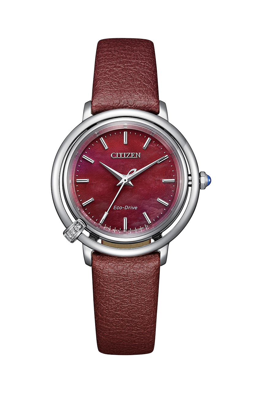 Citizen EM1090-78X นาฬิกาผู้หญิง Eco-Drive Diamond 3 Pcs Women's Watch + Leather Strap