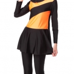 ชุดว่ายน้ำคนอ้วน แบบสปอร์ตพร้อมส่ง :ชุดว่ายน้ำไซส์ใหญ่สีดำส้มแขนยาว set 3ชิ้นมีเสื้อแขนยาวแต่งระบาย. กางเกงขายาวและหมวกแบบสวยมากจ้า:รอบอก40-52นิ้ว เอว34-46นิ้ว สะโพก46-58นิ้ว