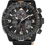 Citizen JY8085-14H นาฬิกาผู้ชาย Eco-Drive Promaster Sky Radio Controlled World Time Perpetual Calendar Chronograph Men's Watch