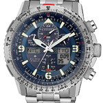 Citizen JY8100-80L นาฬิกาผู้ชาย Eco-Drive Promaster Sky Radio Controlled World Time Perpetual Calendar Chronograph Men's Watch