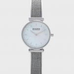 Skagen SKW2793 นาฬิกาผู้หญิง Annelie Silver-Tone Glitz Mesh Bangle Quartz Women's Watch