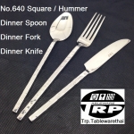 Cutlery Factory Manufacturer Of Stainless Steel Flatware Dinnerware Kitchen Knives Utensils Quality Product Made In Thai Land 640 Square Hummer Coffee / Tea Spoon Dinner Spoon Dinner Fork Dinner Knife Handmade Rust-Proof Stainless Steel 304