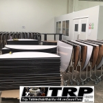 Half folding table with wheels,Round,Table Meetting,Table Banquet, 圆桌会议 餐桌 中式餐桌 配有旋转镜组 โต๊ะกลมพับครึ่งมีล้อโต๊ะจีนโต๊ะกลมพับขาโต๊ะจัดเลี้ยงโตีะโรงแรมโต๊ะสัมมนาโตีะประชุมโต๊ะพับเอนกประสงค์ขนาด กว้าง 120 ซม.สูง 75 ซม, Tablechairthai / โต๊ะเก้าอี้ไทย