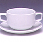 Soup Cup 2 Hold,ถ้วยซุป 2 หู ความจุ 0.28L.เซรามิคพอร์ซเลน Ceramics Porcelain รุ่น P0262 ทีอาร์พี.เทเบิ้ลแวร์ไทย Trp.Tablewarethai
