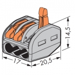PCT-213 Universal compact wire wiring connector conductor terminal block