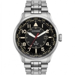 Citizen BX1010-53E นาฬิกาผู้ชาย Eco-Drive Promaster Nighthawk World Time Perpetual Men's Watch