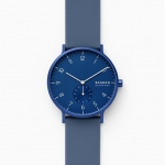 Skagen SKW6589 นาฬิกาผู้ชาย Aaren Kulor Dusty Blue Silicone Quartz Men's Watch