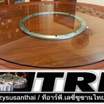 กระจกกลมใส ขนาด 70 cm.หนา 8 mm.จานหมุน 16 นิ้ว (สำหรับโต๊ะ 120-130 ซม.) 懒惰的苏珊 旋转玻璃餐桌 中式旋转玻璃桌套装 กระจกจานหมุนโต๊ะจีน เลซีซูซัน Lazy Susan Turntable