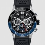 Tag Heuer CBG2A1Z.FT6157 นาฬิกาผู้ชาย Carrera Automatic Chronograph Batman Bezel GMT 45m Men's Watch