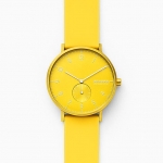 Skagen SKW6557 นาฬิกาผู้ชาย Aaren Kulor Neon Yellow Silicone Quartz Men's Watch