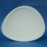 Dessert Plate จานหวาน,จานแบ่ง ขนาด 19.5 x 23.5 cm.เซรามิคพอร์ซเลน Ceramics Porcelain รุ่น P5639 Mood ทีอาร์พี.เทเบิ้ลแวร์ไทย Trp.Tablewarethai Chinaware,Thai