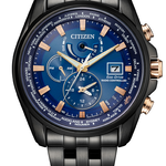 Citizen AT9126-82L นาฬิกาผู้ชาย Eco-Drive World Time Perpetual Alarm GMT Taiwan Limited Edition Men's Watch