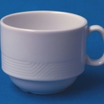 แก้วกาแฟ,แก้วกาแฟซ้อนกันได้ Coffee cup Stackable ขนาด 0.20 L.เซรามิคพอร์ซเลน Ceramics Porcelain รุ่น P1909