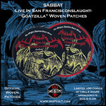 SABBAT &apos;Live In San Francisconslaught&apos; Woven Patch (Circle Shape 9.5 Cm.)