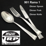 901 Rama 1 ช้อน,ส้อม,มีด,Spoon,Fork,Knie,สแตนเลส,Stainless Steel 304 ทีอาร์พี.เทเบิ้ลแวร์ไทย / Trp.Tablewarethai รับประกันปลอดสนิมตลอดอายุการใช้งาน,Made in thailand
