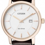 Citizen BM6753-00A นาฬิกาข้อมือผู้ชาย Eco-Drive Sapphire Leather Japan Made Men's Watch
