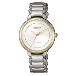 Citizen EM0674-81A นาฬิกาผู้หญิง Eco-drive Two-Tone Stainless Steel Women's Watch