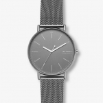 Skagen SKW6549 นาฬิกาผู้ชาย Signatur Gunmetal Steel-Mesh Quartz Men's Watch