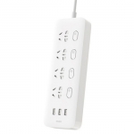 Xiaomi Mijia 3 USB Ports+4 Sockets with Switch Power Strip - รางปลั๊ก 3 พอร์ต USB+4 ช่องพร้อมสวิทซ์ (แถมหัวแปลง)