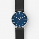 Skagen SKW6434 นาฬิกาผู้ชาย Signatur Black Leather Men's Watch