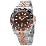 Mathey-Tissot H903RNM นาฬิกาผู้ชาย Vintage GMT Two-Tone Root Beer Quartz Men's Watch