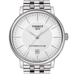 Tissot T122.407.11.031.00 นาฬิกาผู้ชาย T1224071103100, Carson Premium Powermatic 80 Automatic Men's Watch