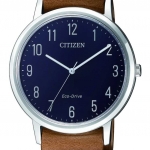Citizen BJ6501-10L นาฬิกาผู้ชาย Eco-Drive Dress Leather Men's Watch