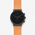 Skagen SKW6359 นาฬิกาผู้ชาย Ancher Chronograph Brown Leather Men's Watch