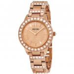 Fossil ES3020 นาฬิกาผู้หญิง Fossil รุ่น ES3020, Jesse Crystal Rose Gold Women's Watch