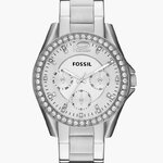 Fossil ES3202 นาฬิกาผู้หญิง Fossil รุ่น ES3202, Riley Multifunction Crystal Women's Watch