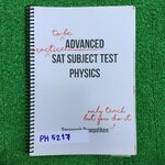 PH5217 [Ignite by OnDemand] SAT Subject Test Physics เน้นในเรื่องของ Concept และ เน้น Speed test แบบฝึกหัดทำไปพอสมควรประมาณ 60% ส่วนที่ทำไปจดไม่เป็นละเอียด จดค่อนข้างเละ ส่วนที่ไม่ได้ทำไม่มีเฉลย ขาย 300฿