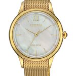 Citizen EM0812-89D นาฬิกาผู้หญิง Citizen L Eco-Drive Mother of Pearl Women's Watch