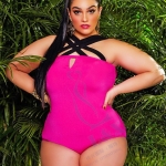 ชุดว่ายน้ำวันพีชไซส์ใหญ่ 2xlพร้อมส่ง :ชุดว่ายน้ำคนอ้วนสีชมพูแต่งสายสีดำแบบเก๋ น่ารักมากๆจ้า:รอบอก36-44นิ้ว เอว32-40นิ้ว สะโพก36-44นิ้ว