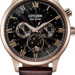 Citizen AP1059-19E นาฬิกาผู้ชาย Eco-Drive Moon Phase Men's Watch