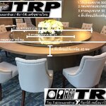 จานหมุน,รางหมุนอลูมิเนียม,จานหมุนกระจก,จานหมุนโต๊ะจีน,จานหมุนโต๊ะอาหาร เลซีซูซัน Lazy Susan Turntable 懒惰的苏珊 旋转底座 食品转盘 ขนาด 50 นิ้ว (ใช้กับกระจก 220 ซม.สำหรับโต๊ะกลม 300 ซม.) Trp.Tablewarethai / ทีอาร์พี.เทเบิ้ลแวร์ไทย