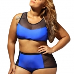 ชุดว่ายน้ำคนอ้วนทูพีชพร้อมส่ง :ชุดว่ายน้ำคนอ้วนสีน้ำเงินแต่งผ้าโปร่งซีทรูแบบ sexy น่ารักมากๆจ้า:รอบอก48-56นิ้ว เอว42-50นิ้ว สะโพก46-56นิ้วจ้า