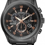 Citizen BL5545-50E นาฬิกาข้อมือผู้ชาย Eco-Drive Perpetual Chronograph Black IP Men's Watch