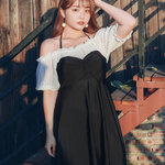 ชุดว่ายน้ำทูพีช คนอ้วน 6xl พร้อมส่ง:ชุดว่ายน้ำไซส์ใหญ่สีดำ ช่วงบนสีขาวแต่งลายลูกไม้แขนตุ๊กตา มีสายคล้องคอปรับได้ แบบสวยน่ารักมากๆจ้า : - รอบอก 40 - 50 นิ้ว - เอว 36 - 48 นิ้ว - สะโพก 42 - 52 นิ้ว