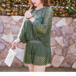 ชุดว่ายน้ำคนอ้วน 5xl พร้อมส่ง :ชุดว่ายน้ำไซส์ใหญ่สีเขียวผูกคอและแต่งผ้าset 3 ชิ้นมีบรา กระโปรงติดกางเกงขาสั้นและเสื้อคลุมแบบสวยsexy มากๆจ้า:รอบอก38-46นิ้ว เอว32-42นิ้ว สะโพก40-52นิ้ว เสื้อคลุมรอบอกกว้าง50นิ้ว